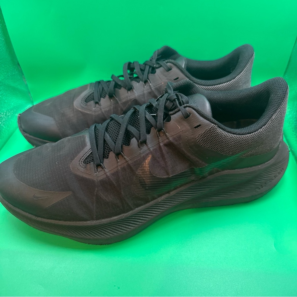 Nike Mens Zoom Winflo 8 CW3419-002 Black Running Shoes Sneakers Size 12